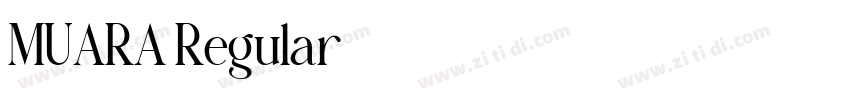 MUARA Regular字体转换